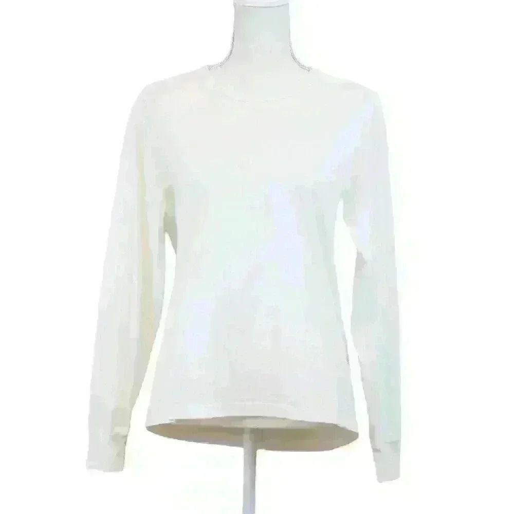 A.L.C. White Long Sleeve Open Back Backless Cutout Cotton T Shirt Size‎ Small